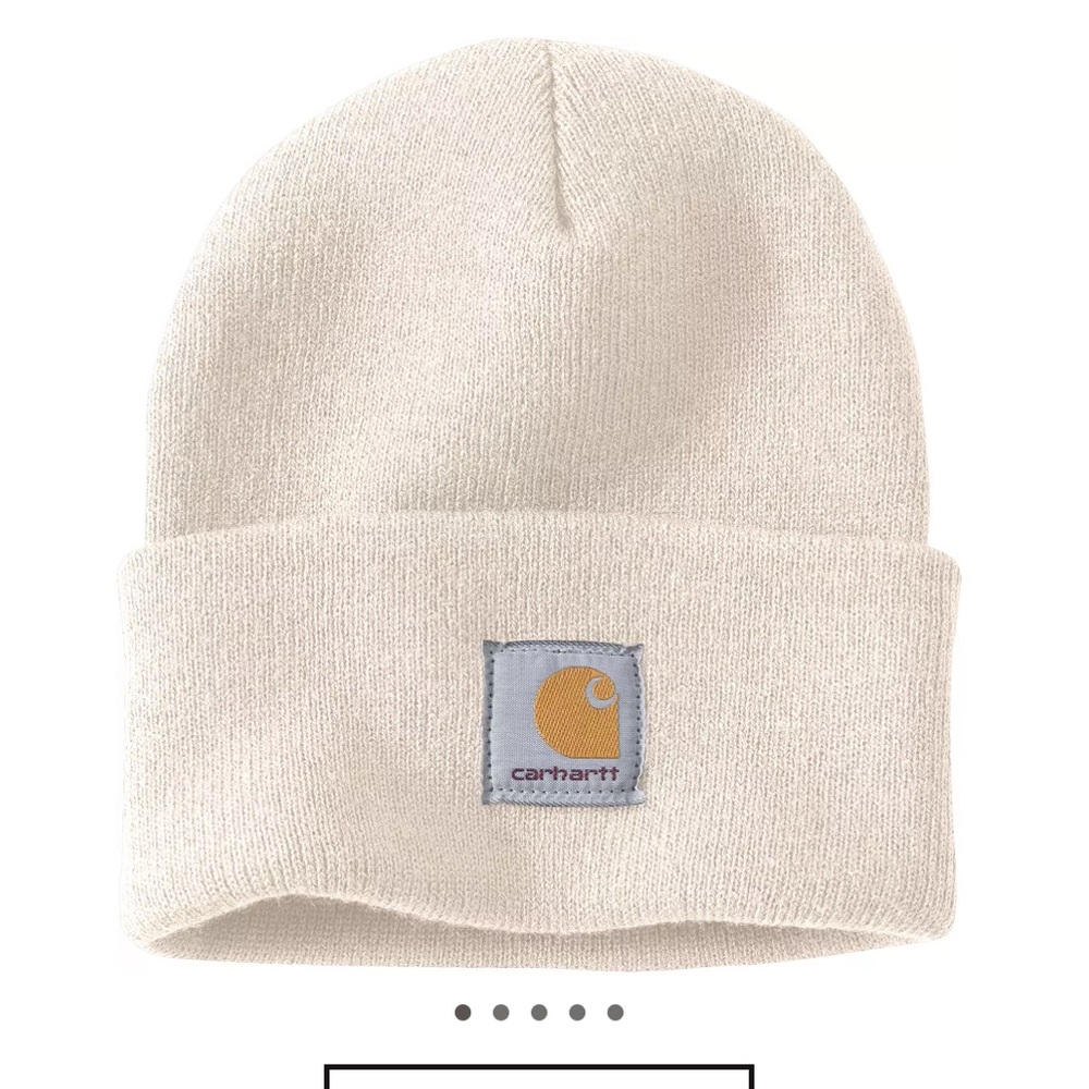 Carhartt Off-White Knit Beanie like NEW